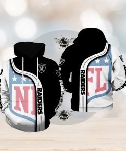 Oakland Raiders NFL Team 3D Printed Hoodie Ver 1