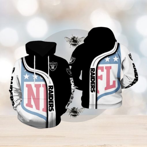 Oakland Raiders NFL Team 3D Printed Hoodie Ver 1