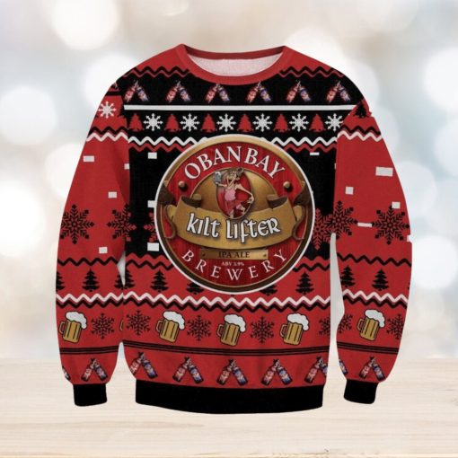 Oban Bay Kilt Lifter Brewery Ugly Christmas Sweater, Ugly Sweater Apparel