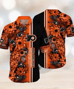 Ocean Waves Theme Philadelphia Flyers NHL Hawaiian Shirt