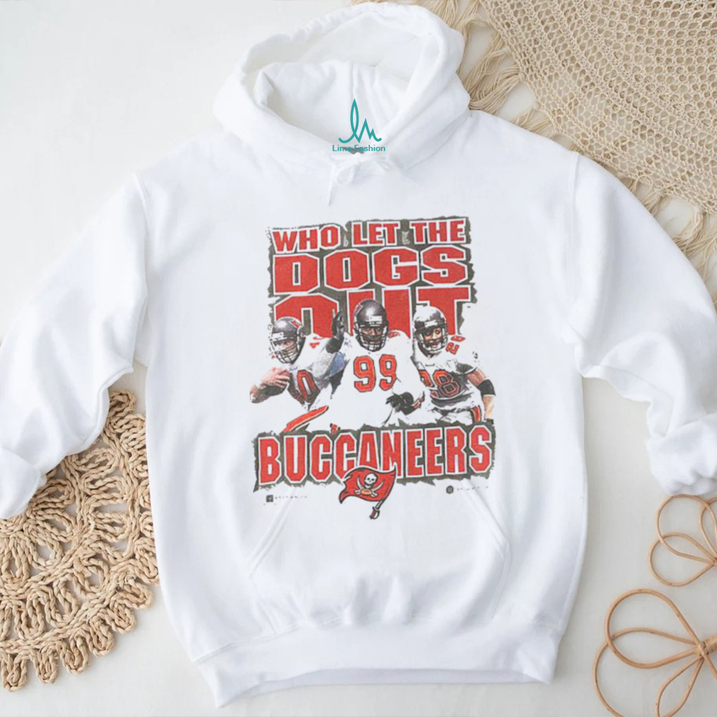 Official 2000 Tampa Bay Buccaneers Who Let the Dogs Out Mike Alstott and Warrick Dunn Shirt Official 2000 Tampa Bay Buccaneers Who Let the Dogs Out Mike Alstott and Warrick Dunn Shirt
