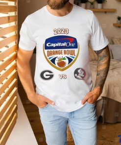 Official 2023 Capital One Orange Bowl Georgia Vs Florida State College Football Bowl Logo Shirt