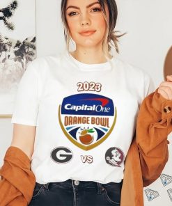 Official 2023 Capital One Orange Bowl Georgia Vs Florida State College Football Bowl Logo Shirt