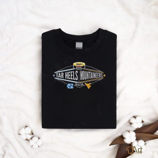 Official 2023 Dukes Mayo Bowl 2 Team North Carolina Tar Heels Vs West Virginia Mountaineers  shirt