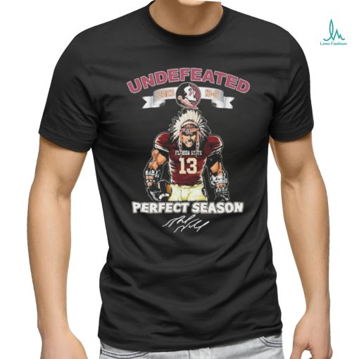 Official 2023 Florida State Football Undefeated Perfect Season 13 0 Signature Shirt