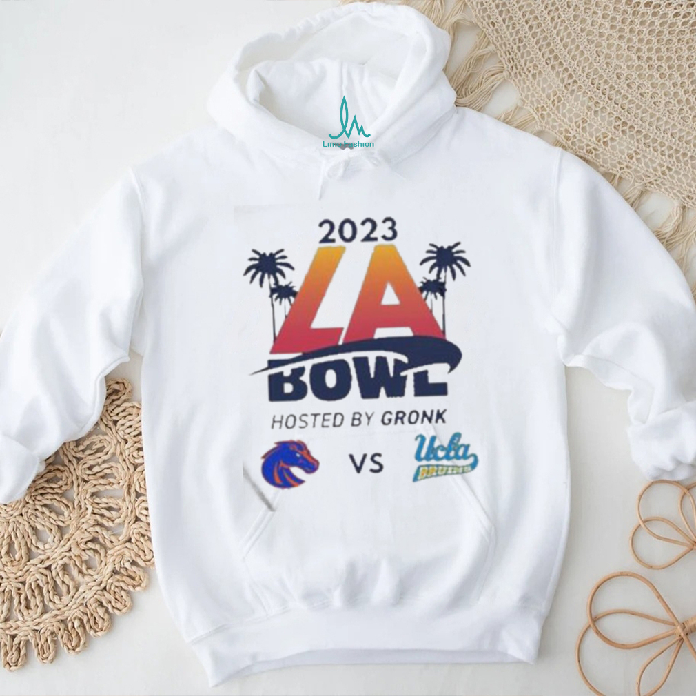 Official 2023 LA Bowl Boise State Broncos vs UCLA Bruins Hosted By Gronk At SoFi Stadium Inglewood CA ESPN Event Shirt Official 2023 LA Bowl Boise State Broncos vs UCLA Bruins Hosted By Gronk At SoFi Stadium Inglewood CA ESPN Event Shirt
