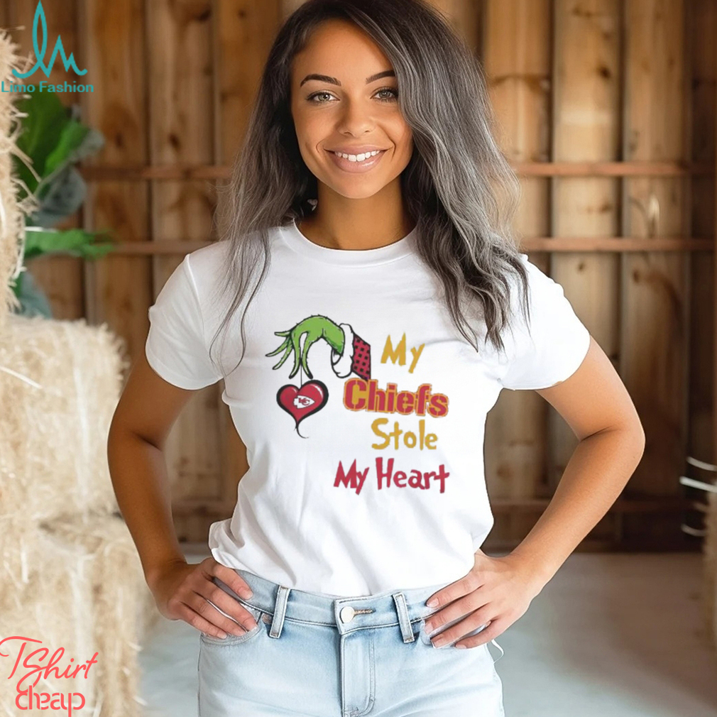 Official 2023 Merry Christmas Grinch NFL Kansas City Chiefs Team Stole My Heart Shirt Official 2023 Merry Christmas Grinch NFL Kansas City Chiefs Team Stole My Heart Shirt