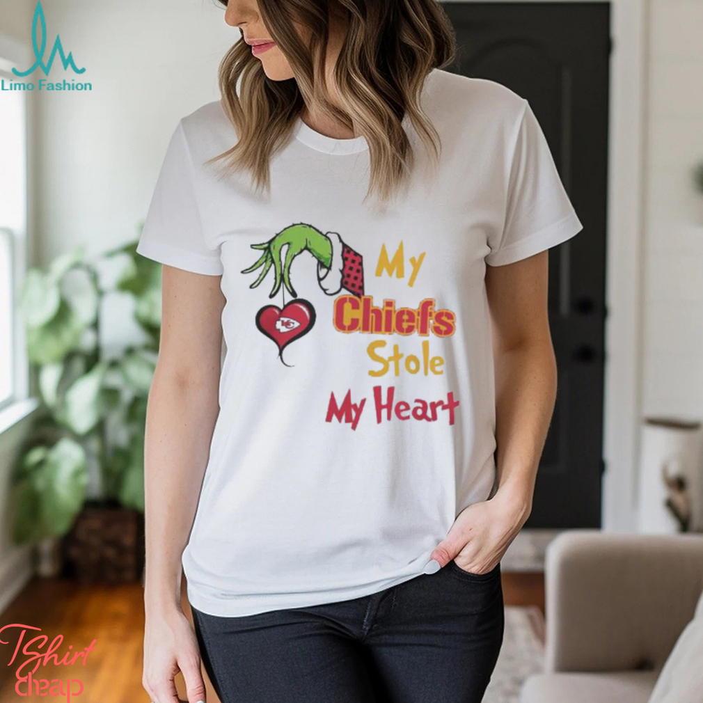 Official 2023 Merry Christmas Grinch NFL Kansas City Chiefs Team Stole My Heart Shirt Official 2023 Merry Christmas Grinch NFL Kansas City Chiefs Team Stole My Heart Shirt