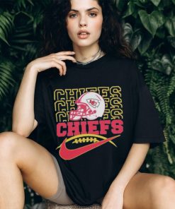 Official 2023 NFL Kansas Chiefs Team Helmet Logo T Shirt