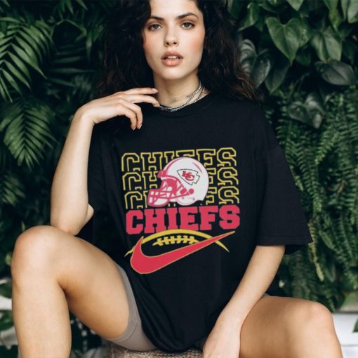 Official 2023 NFL Kansas Chiefs Team Helmet Logo T Shirt