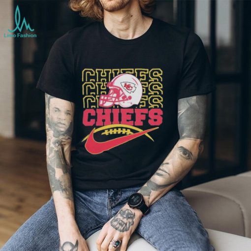 Official 2023 NFL Kansas Chiefs Team Helmet Logo T Shirt