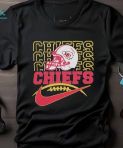 Official 2023 NFL Kansas Chiefs Team Helmet Logo T Shirt