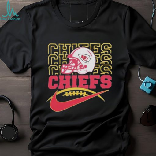 Official 2023 NFL Kansas Chiefs Team Helmet Logo T Shirt