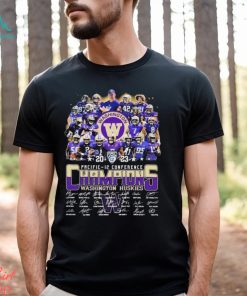 Official 2023 Pacific 12 Conference Champions Washington Huskies Football Team Shirt