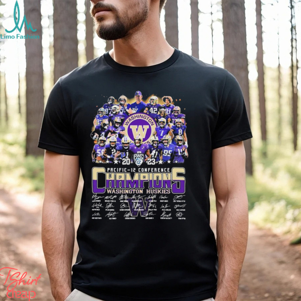 Official 2023 Pacific 12 Conference Champions Washington Huskies Football Team Shirt Official 2023 Pacific 12 Conference Champions Washington Huskies Football Team Shirt