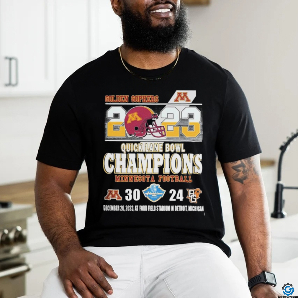Official 2023 Quick Lane Bowl Champions Minnesota Golden Gophers 30 – 24 Bowling Green Falcons Shirt Official 2023 Quick Lane Bowl Champions Minnesota Golden Gophers 30 – 24 Bowling Green Falcons Shirt