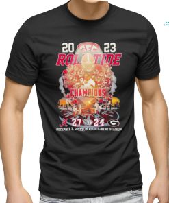 Official 2023 SEC Football Roll Tide Champions Alabama Crimson Tide 27 24 Georgia Bulldogs Shirt