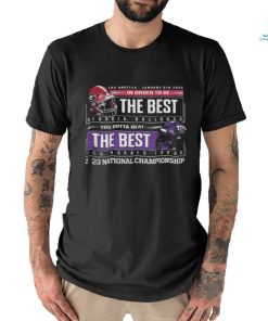 Official 2023 peach bowl uga Bulldogs vs tcu cfp national championship bound Shirt