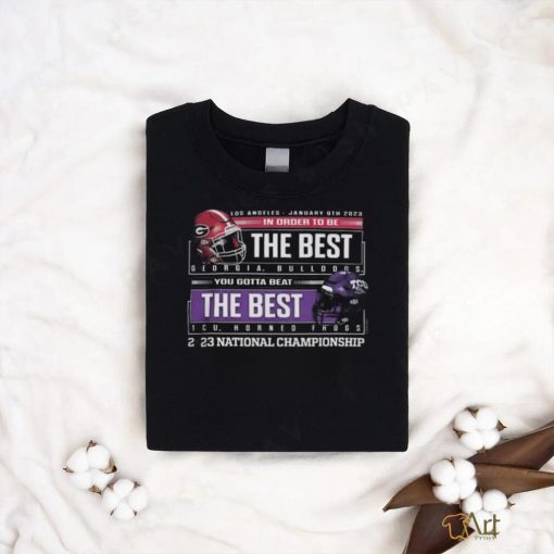 Official 2023 peach bowl uga Bulldogs vs tcu cfp national championship bound Shirt