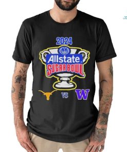 Official Allstate Sugar Bowl 2024 Texas Longhorns Vs Washington Huskies Caesars Superdome New Orleans LA CFB Bowl Game T Shirt