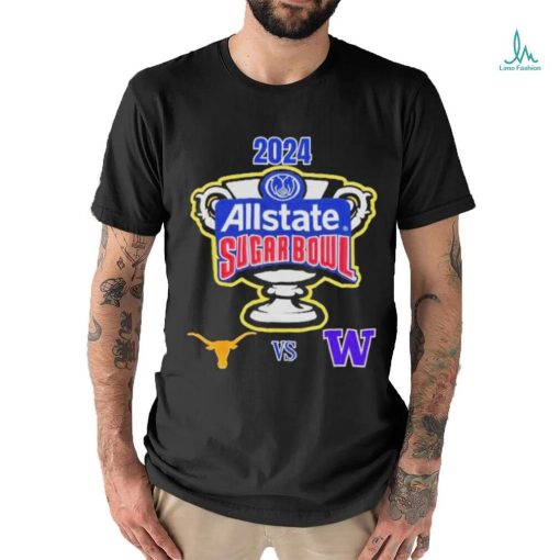 Official Allstate Sugar Bowl 2024 Texas Longhorns Vs Washington Huskies Caesars Superdome New Orleans LA CFB Bowl Game T Shirt