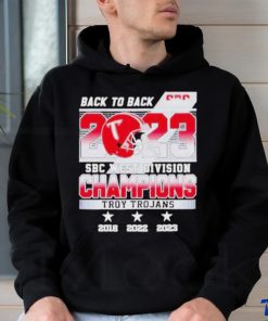 Official Back to Back 2023 SBC West Division Champions Troy Trojans T Shirt