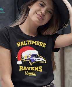 Official Baltimore Ravens Santa Hat Christmas Shirt