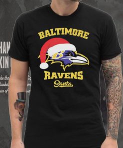 Official Baltimore Ravens Santa Hat Christmas Shirt