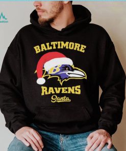 Official Baltimore Ravens Santa Hat Christmas Shirt