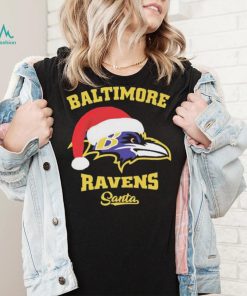 Official Baltimore Ravens Santa Hat Christmas Shirt