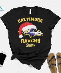 Official Baltimore Ravens Santa Hat Christmas Shirt