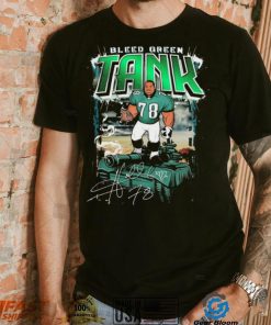 Official Bleed Green The Tank Hollis Thomas Eagles Signature Shirt