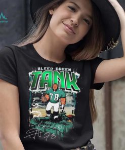 Official Bleed Green The Tank Hollis Thomas Eagles Signature Shirt
