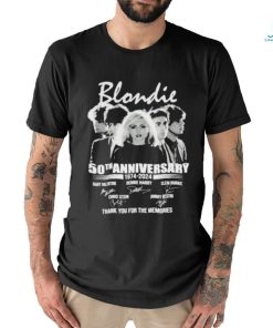 Official Blonedie 50th Anniversary 1974 – 2024 Thank You For The Memories T Shirt