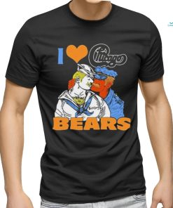 Official Boss Dog Art I Love Chicago Bears Shirt