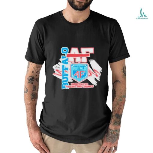 Official Buffalo wave buffalo af undefeated tailgating champs T shirt