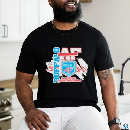 Official Buffalo wave buffalo af undefeated tailgating champs T shirt
