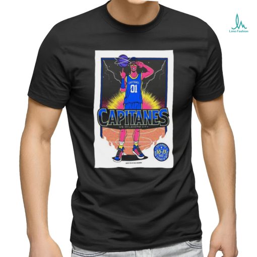 Official Capitanes Poster Tour Arena Ciudad De Mexico Dec 10 & 13 2023 Shirt