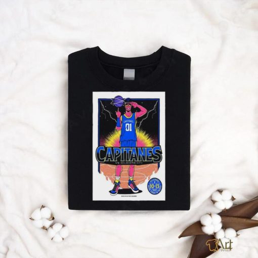Official Capitanes Poster Tour Arena Ciudad De Mexico Dec 10 & 13 2023 Shirt