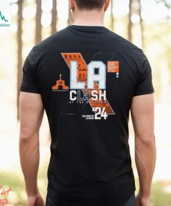 Official Checkered Flag Sports Women’s 2024 Clash At The Coliseum Graphic Scoop Neck Shirt
