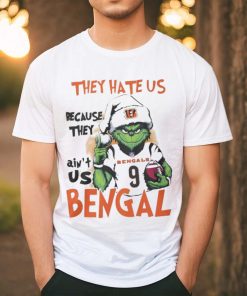 Official Cincinnati Bengals Grinch Joe Burrow They Hate Us Because Ain’t Us Nfl Christmas Shirt