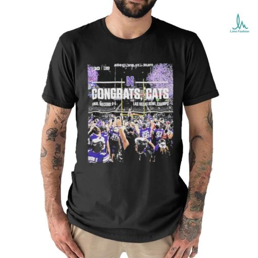 Official Congrats Cats Win Northwestern Football Champions 2023 Las Vegas Bowl T Shirt