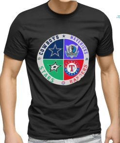 Official Cowboys, Mavericks Rangers And Stars Logo Ornament Custom Name shirt