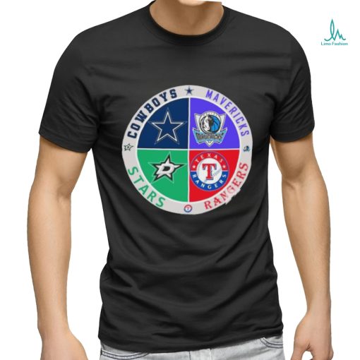 Official Cowboys, Mavericks Rangers And Stars Logo Ornament Custom Name shirt