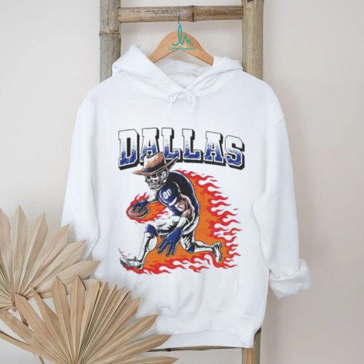 Official Dallas Football Cowboys player fire T shirt