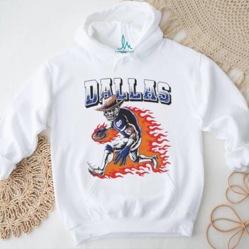 Official Dallas Football Cowboys player fire T shirt