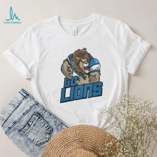 Official Detroit Lions Football Go Lions Mascot Shirt