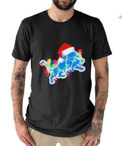 Official Detroit lions Christmas lights T shirt