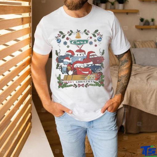 Official Disneyland Cars Lightning McQueen Tow Mater Christmas T Shirt