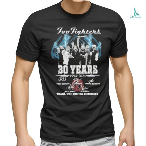 Official Foo Fighters Rock Band 30 Years Of Memories Shirt